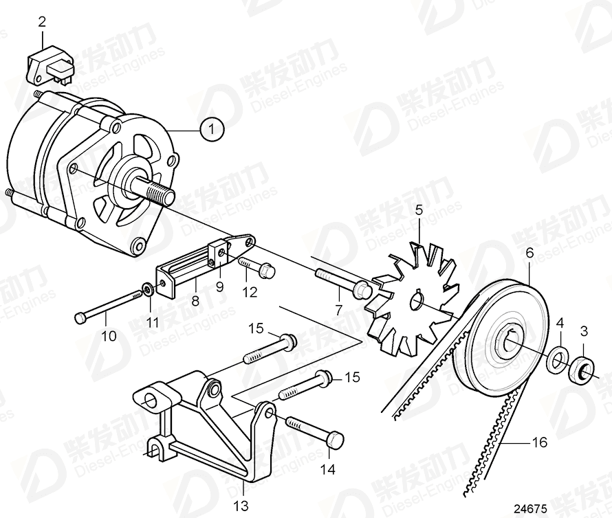 volvo penta Tension block 20756597 Drawing volvo penta Tension block 20756597 Drawing